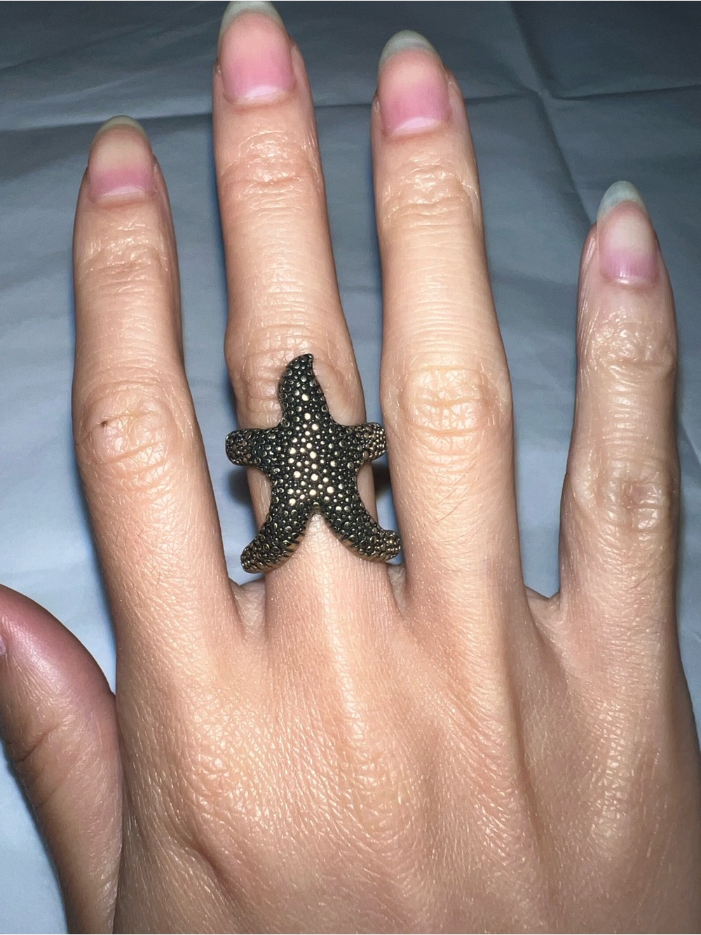 Starfish Statement Ring in Antique Bronze - Women Jewelry